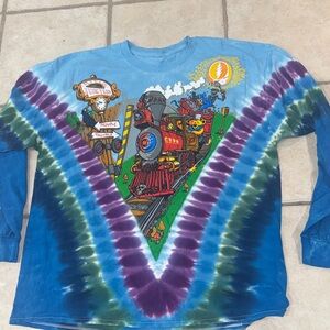 GRATEFUL DEAD-CASEY JONES-TIE DYE LONG SLEEVE